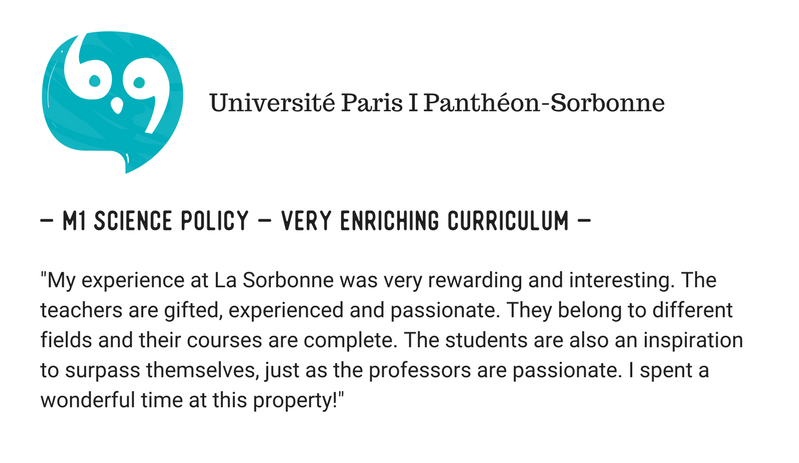 Université Paris-Sud (UPSud) Vs Université Paris I Panthéon-Sorbonne opinions 