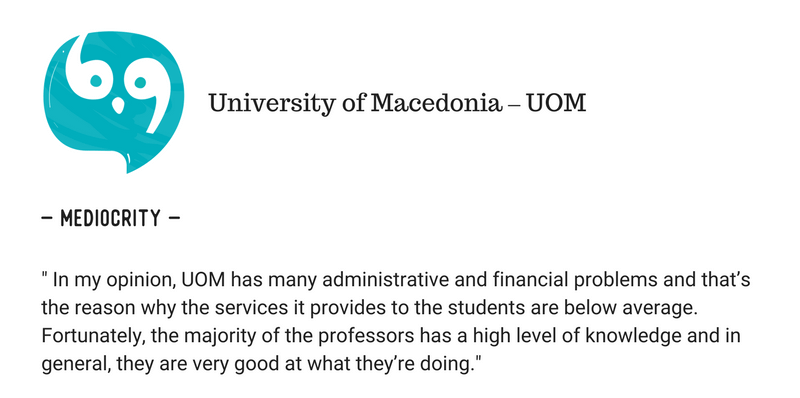 Aristotle University of Thessaloniki (AUTH) Vs University of Macedonia (UOM)