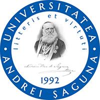 Andrei Şaguna University of Constanţa logo