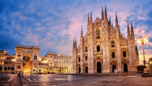 Exterior of Milan cathedral