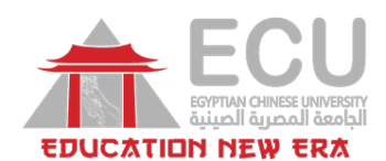 Egyptian Chinese University - ECU logo