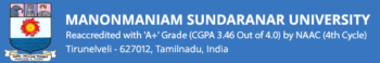 Manonmaniam Sundaranar University logo
