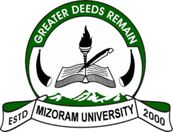 Mizoram University logo