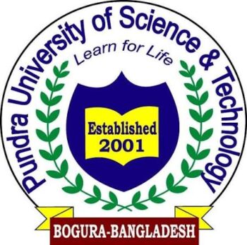 Pundra University of Science and Technology logo