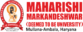 Maharishi Markandeshwar University Mullana logo