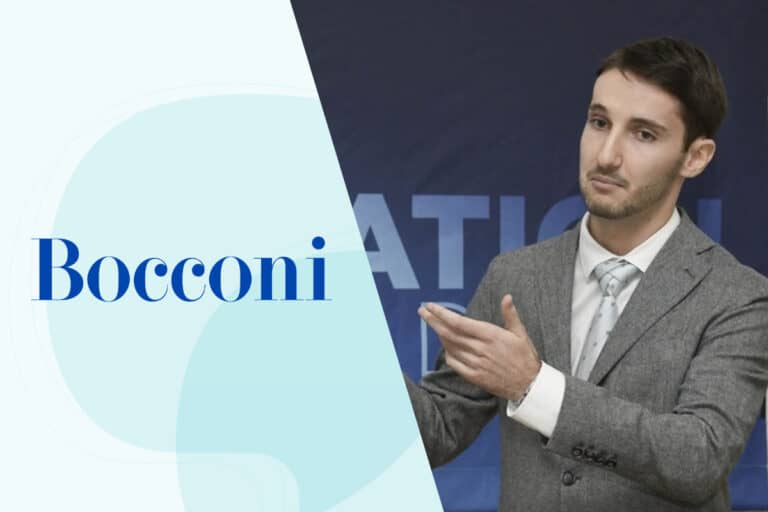 Business degrees at Bocconi University Alessandro student